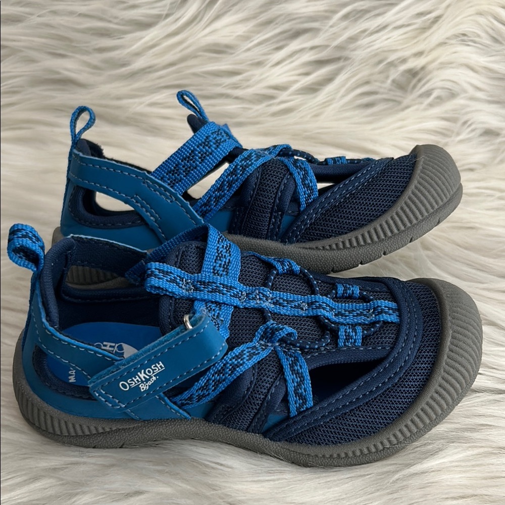 2 for $20 OshKosh B'Gosh Myla Boys Sneaker Sandal Bump toe Toddler Boys Size 10M - Picture 16 of 16